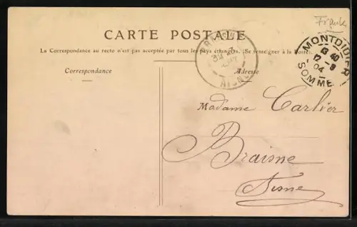 AK Montdidier, Faubourg Becquerel
