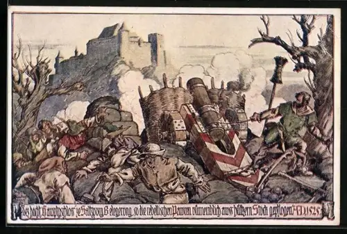 AK Belagerung der Festung Hohensalzburg A. D. 1525, Reformation