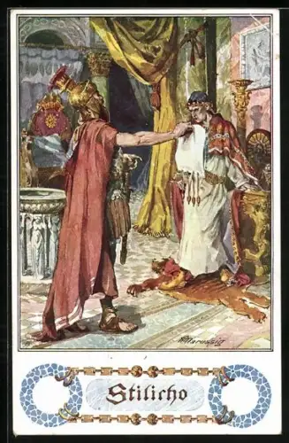 Künstler-AK Anton Marussig: Szene aus Stilicho