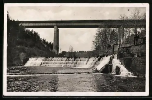 Foto-AK Mangfallbrücke der Reichsautobahn