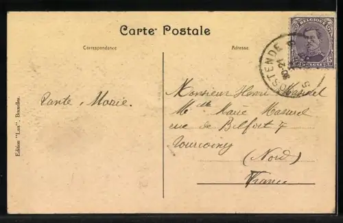 AK Ostende, Nos Baigneuses, Frauen im Badeanzug am Strand