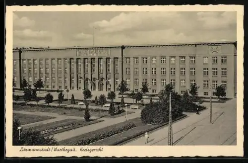 AK Litzmannstadt-Lodz, Partie am Kreisgericht