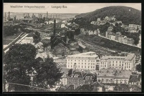 AK Longwy-Bas, Westlicher Kriegsschauplatz, Panorama