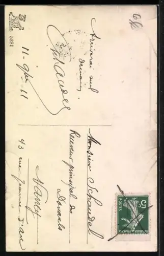 AK Familie in einem Flugzeug