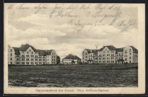 AK Niederzwehren bei Cassel, Neue Artillerie-Kaserne