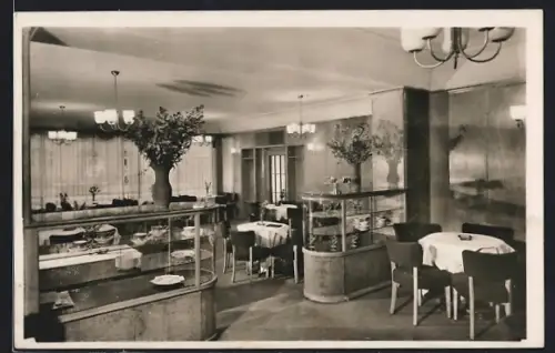 AK Villingen / Baden, Restaurant Ratskeller Villingen, Innenansicht