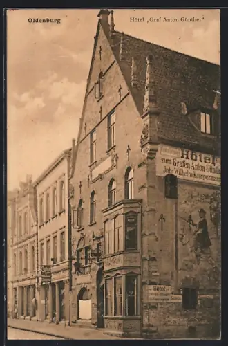 AK Oldenburg / O., Hotel Graf Anton Günther