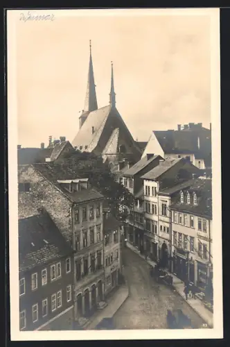 AK Weimar / Thüringen, Vorwerksgasse, Stadtkirche
