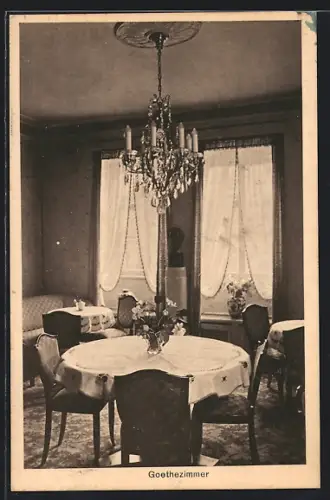 AK Weimar / Thüringen, Cafe und Konditorei Goethezimmer, Inh. A. Schmidt