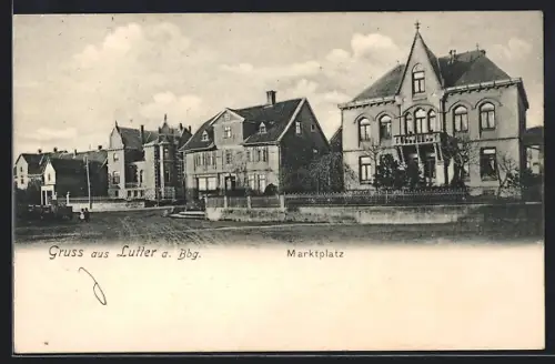 AK Lutter / Barenberge, MarktplatzPanorama