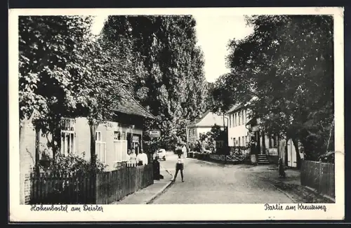 AK Hohenbostel am Deister, Partie am Kreuzweg