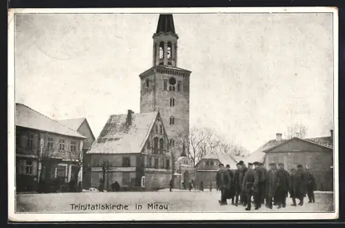 AK Mitau, Trinitatiskirche am Markt