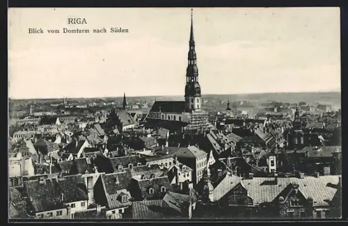 AK Riga, Blick vom Domturm nach Süden