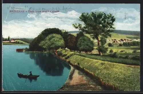 AK Brzezany, Zlota Lipa grobli i chatki