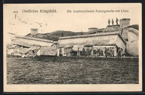 AK Libau, Die bombensicheren Festungswerke, Soldaten