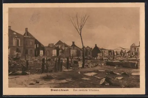 AK Brest-Litowsk, Verbrannte Häuser