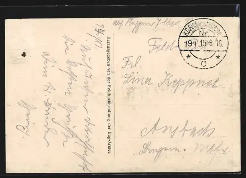 AK Brest-Litowsk, Verbrannte Häuser im Ort