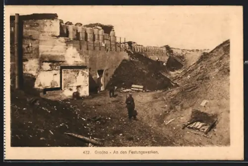 AK Grodno, An den Festungswerken