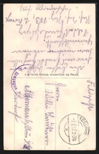 AK Brest-Litowsk, Strassenpartie mit Blick zur Kirche