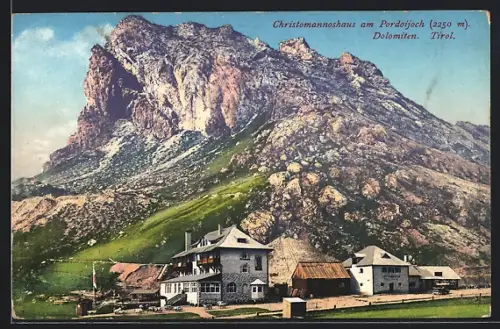 AK Christomannos-Haus, Berghütte am Pordoijoch