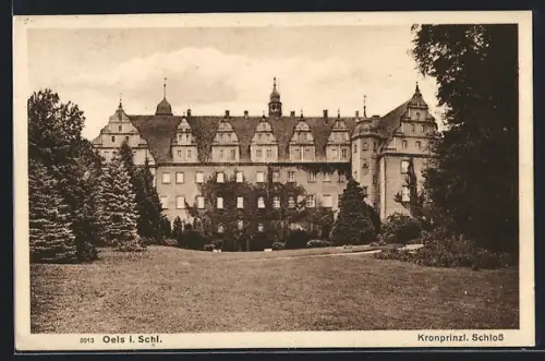AK Oels i. Schl., Kronprinzl. Schloss