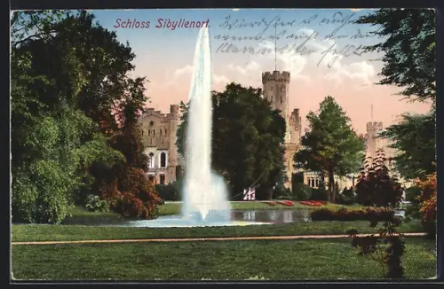 AK Sibyllenort, Blick zum Schloss