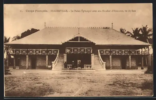 AK Brazzaville, Le Palais Épiscopal avec son Escalier d`Honneurs