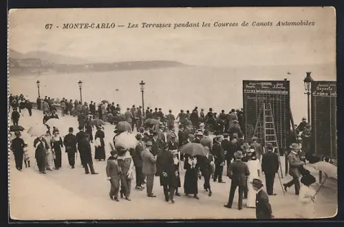 AK Monte-Carlo, Les Terrasses pendantles Courses de Canots Automobiles