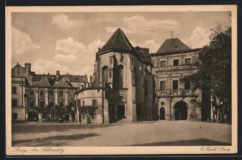 AK Brieg, Am Schlossplatz, Piastenschloss