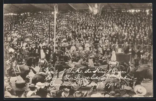 AK Avonmouth, Visit of the King and Queen to open the Royal Edward Dock, 1908