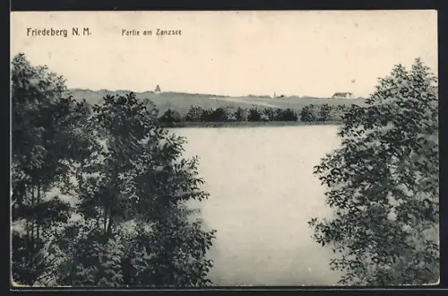 AK Friedeberg N. M., Partie am Zanzsee