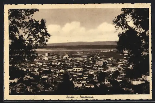 AK Durres, Ortsansicht aus der Vogelschau