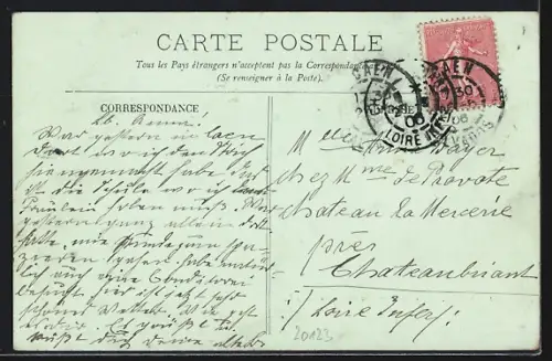 AK Caen, Le Boulevard Saint-Pierre, Strassenbahn