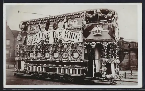 AK Nottingham, Coronation Car, Strassenbahn