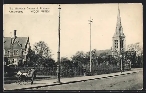 AK Wood Green, St. Michaels Church and Printers Almshouses