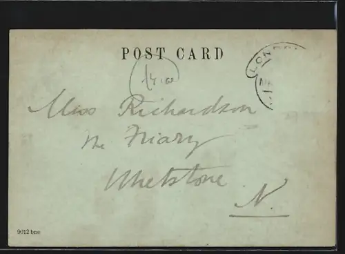 Mondschein-AK London, Cheapside