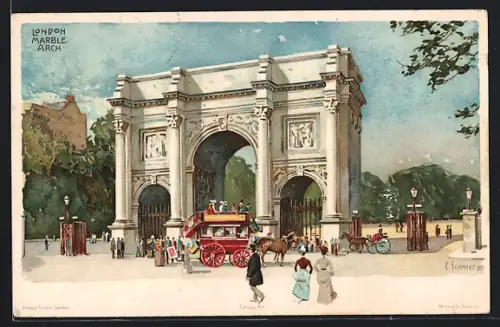 Künstler-AK London, Marble arch