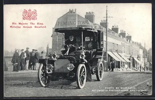 AK Brentford, The King motoring through Brentford