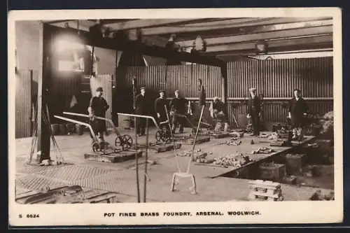 AK Woolwich, Pot Fines Brass Foundry, Arsenal
