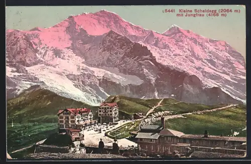 AK Kleine Scheidegg, Hotel und Jungfrau