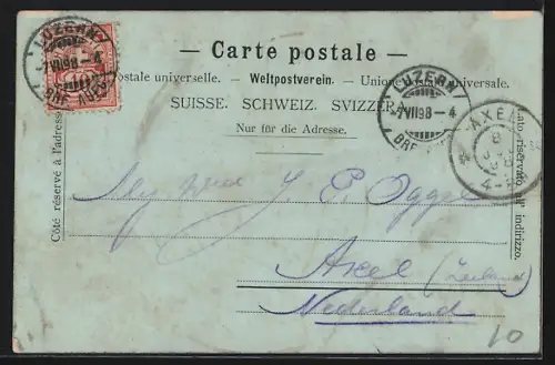 AK Luzern, Totalansicht mit Rigi