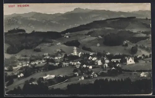 AK Heiden, Gesamtansicht aus der Vogelschau