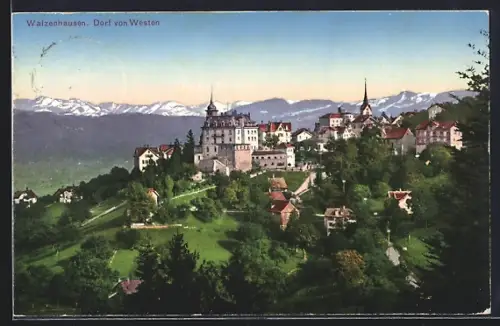 AK Walzenhausen, Dorf von Westen