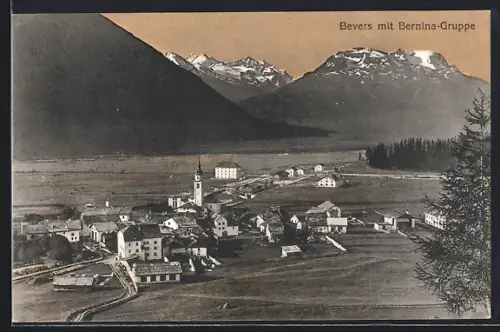 AK Bevers, Gesamtansicht mit Bernina-Gruppe