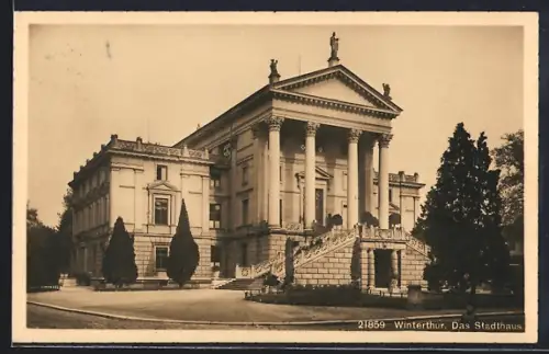 AK Winterthur, vor dem Stadthaus