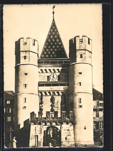 AK Basel, Spalentor mit Durchblick