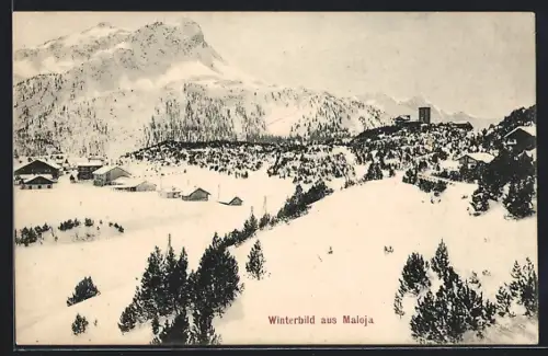 AK Maloja, Panorama im Winter