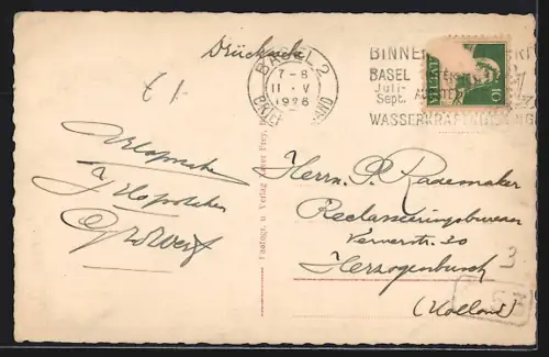 AK Basel, Johanniterbrücke und Feldbergstrasse mit Matthäuskirche