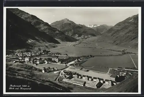 AK Andermatt, Blick auf Hospental