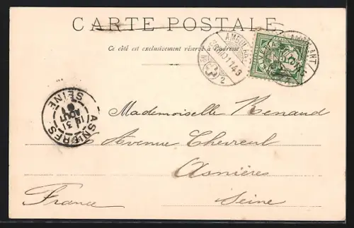 AK Aigle, Teilansicht mit Strassenpartien